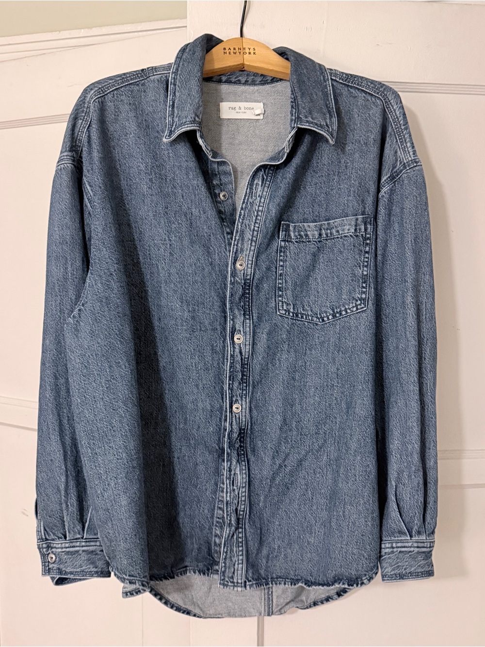 rag & bone cotton/ linen shirt size M